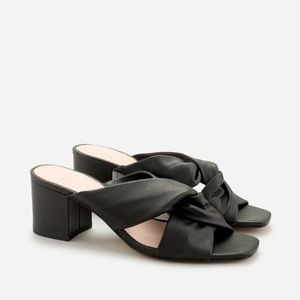 J.Crew Black Twist Strap Sandal